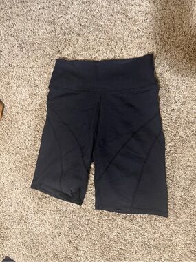 Source Unknown Black High-Rise Bike Shorts